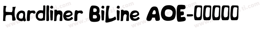 Hardliner BiLine AOE字体转换